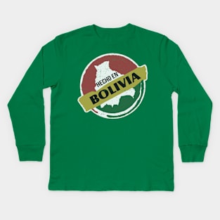 Hecho en bolivia - vintage design Kids Long Sleeve T-Shirt